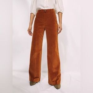 Aritzia Wilfred Francesca Velvet High Waist Pants